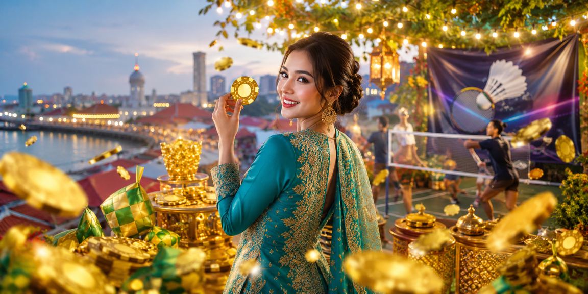 Suasana pertaruhan Hari Raya di Kota Bharu dengan pakaian tradisional